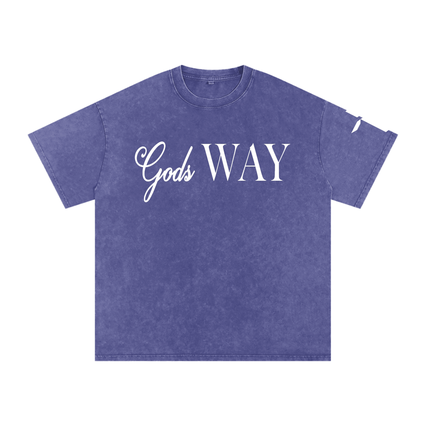 Gods Way - Snow Washed Oversized Cotton T-Shirt