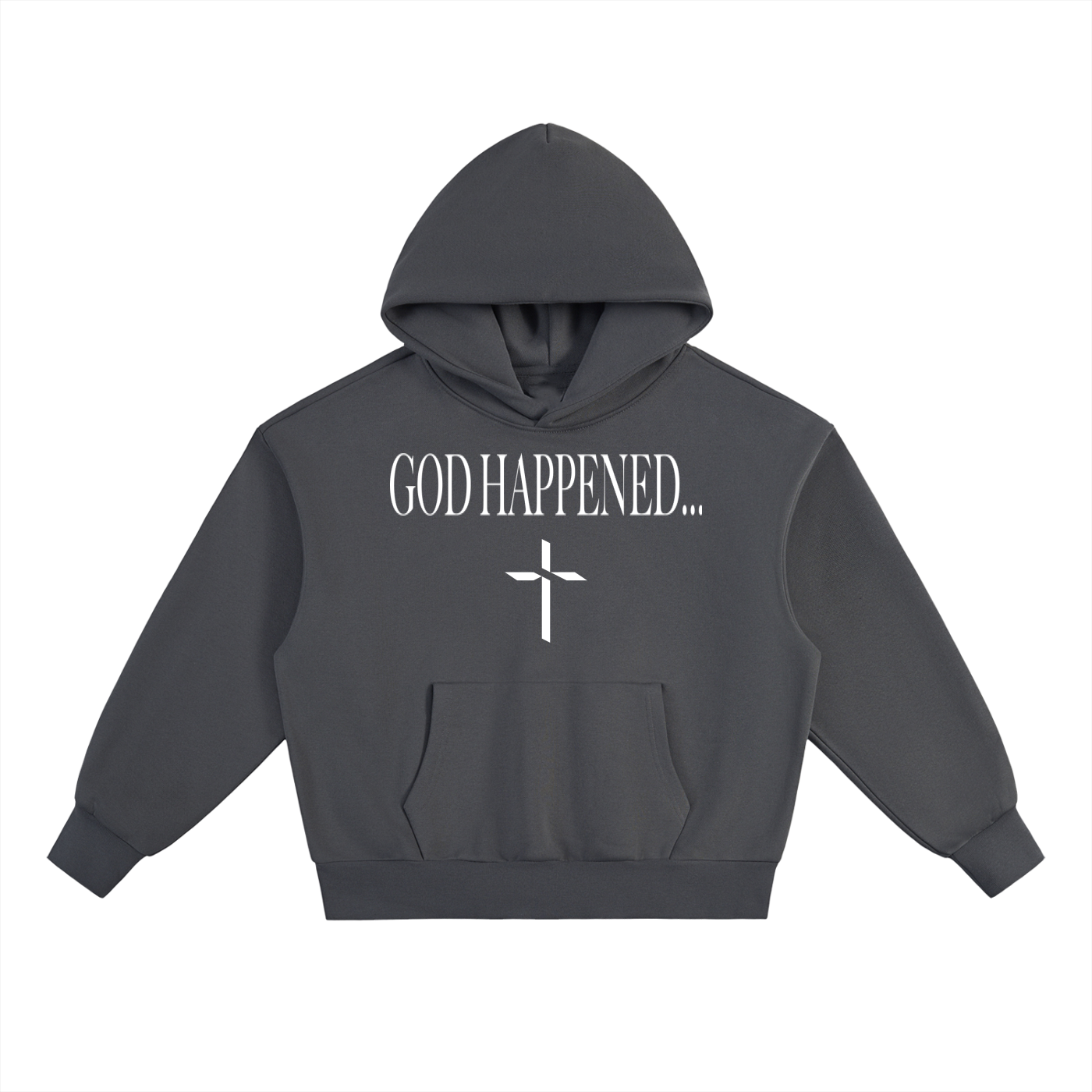 GOD HAPPENED - Essential Heavyweight Fleece Hoodie