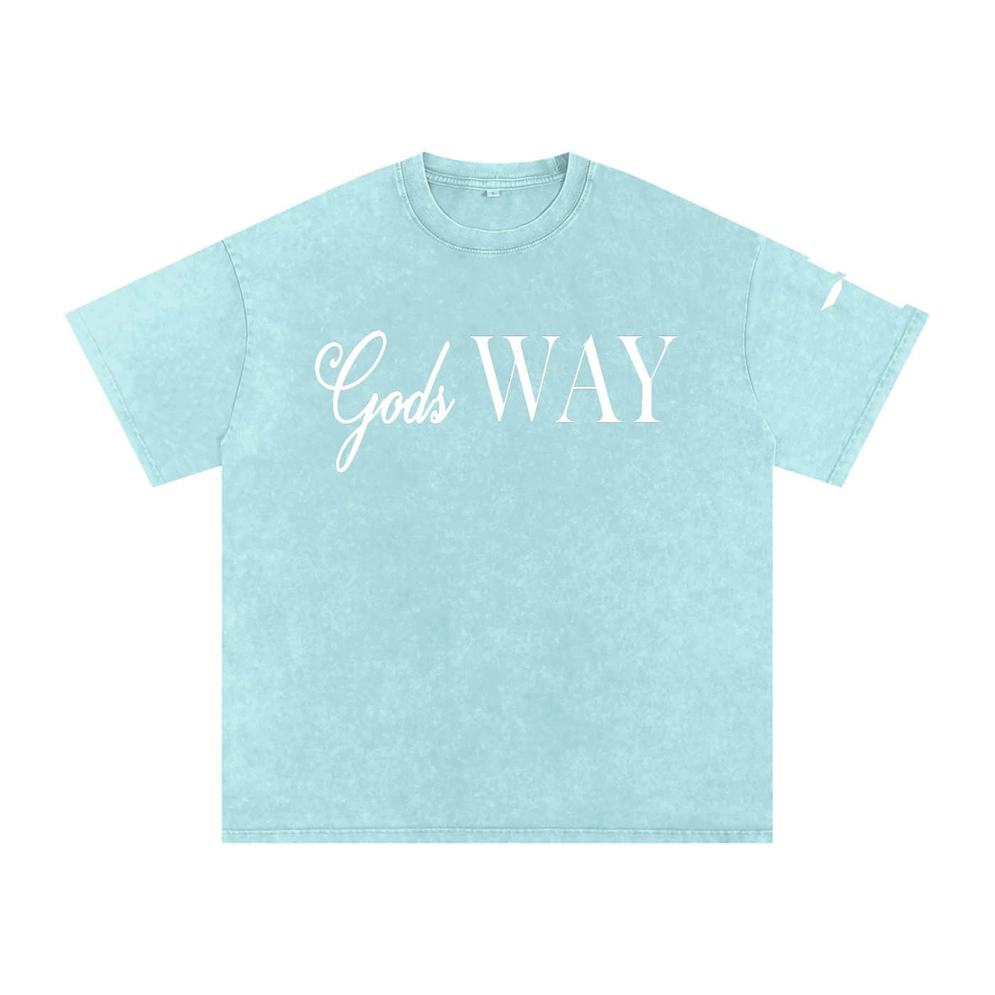 Gods Way - Snow Washed Oversized Cotton T-Shirt
