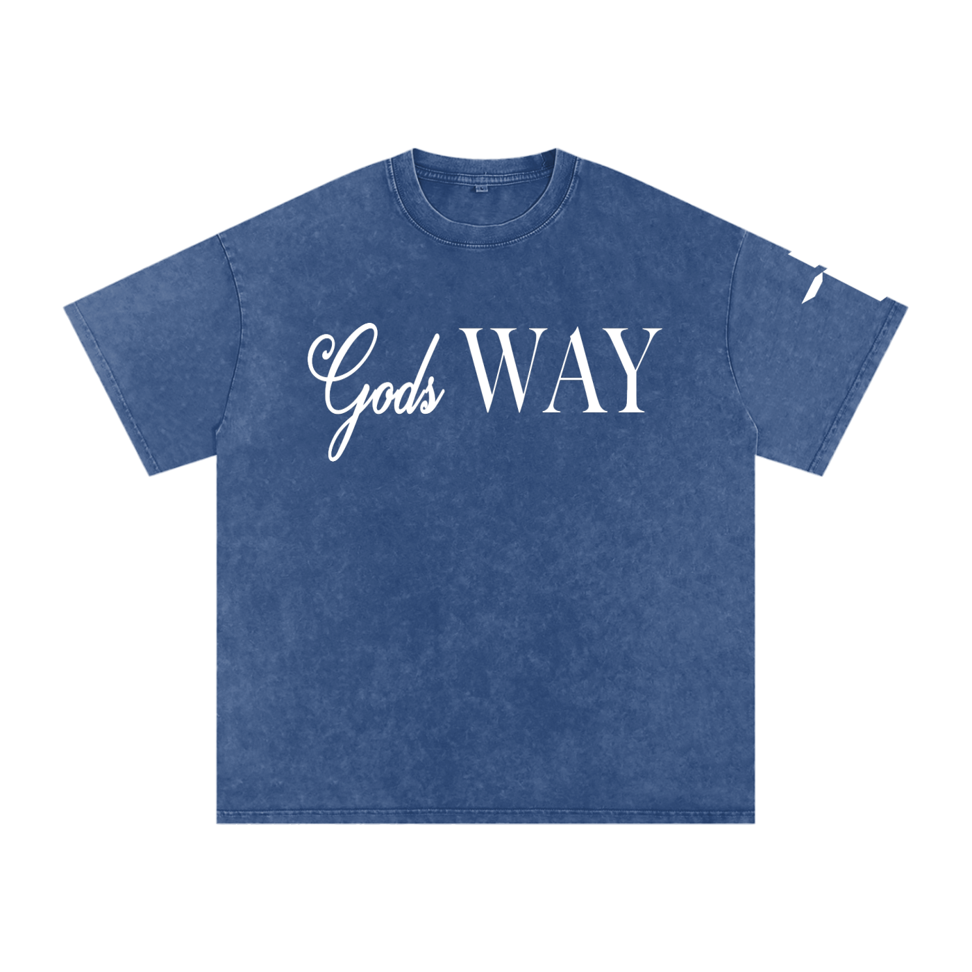 Gods Way - Snow Washed Oversized Cotton T-Shirt