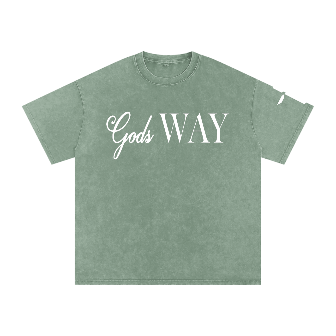 Gods Way - Snow Washed Oversized Cotton T-Shirt