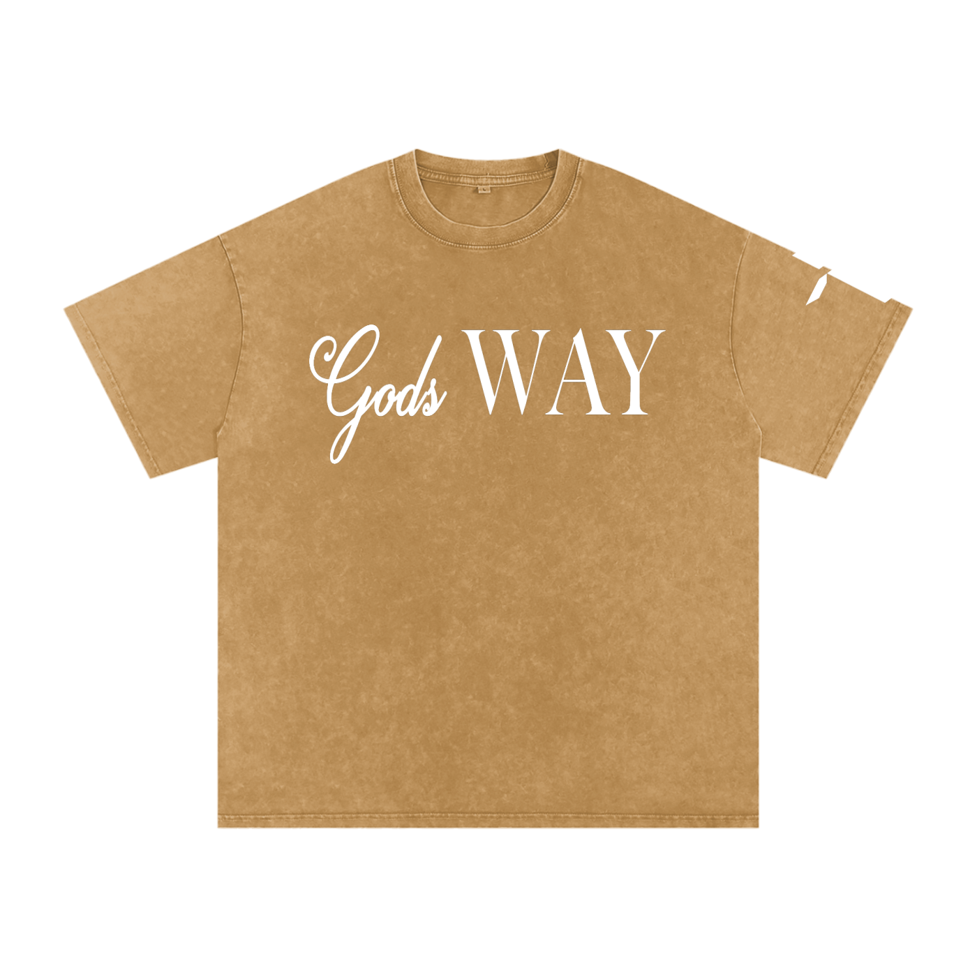 Gods Way - Snow Washed Oversized Cotton T-Shirt