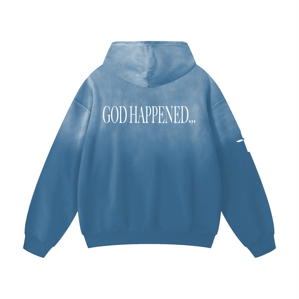 God Happened - Heavyweight Sunfade Oversized Hoodie