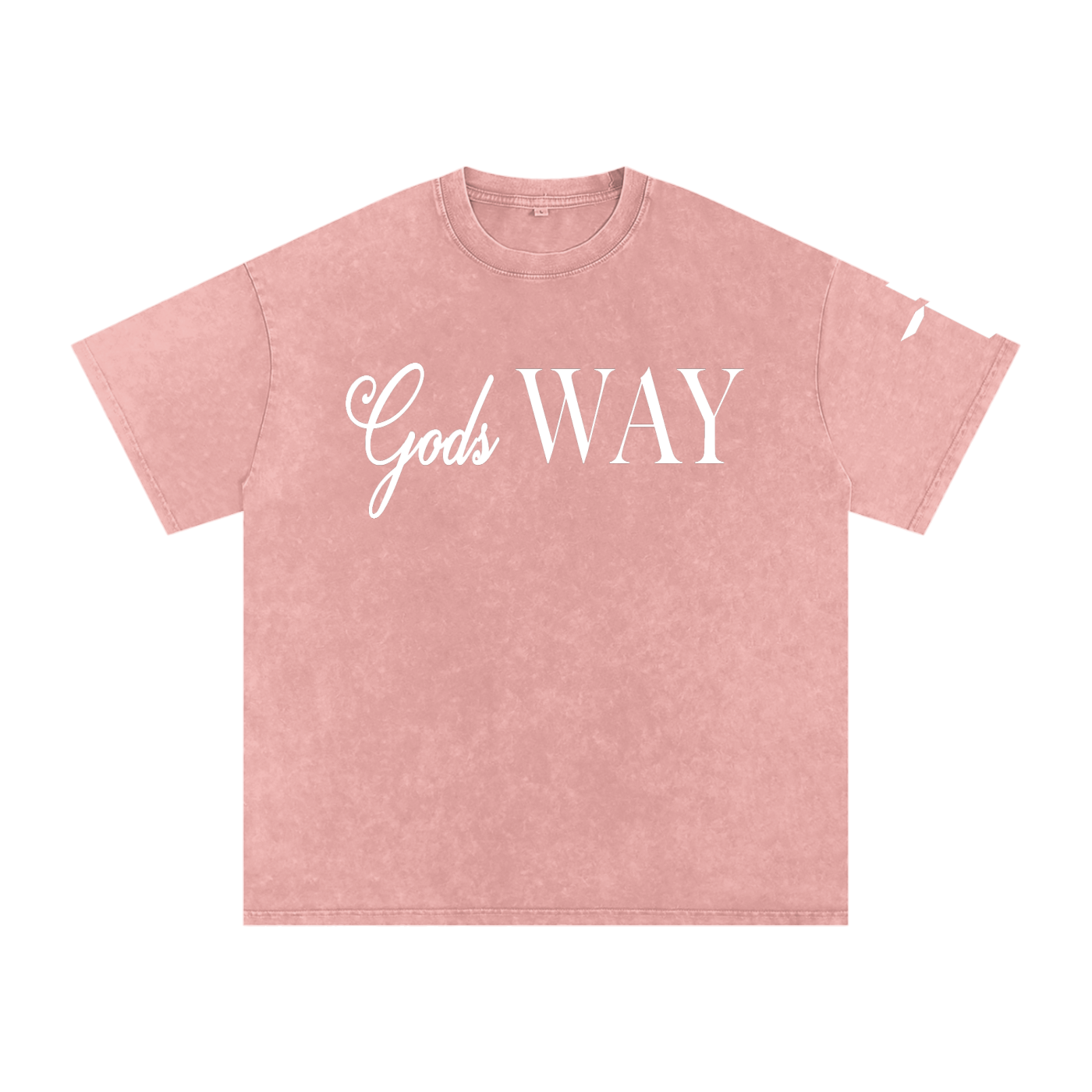 Gods Way - Snow Washed Oversized Cotton T-Shirt