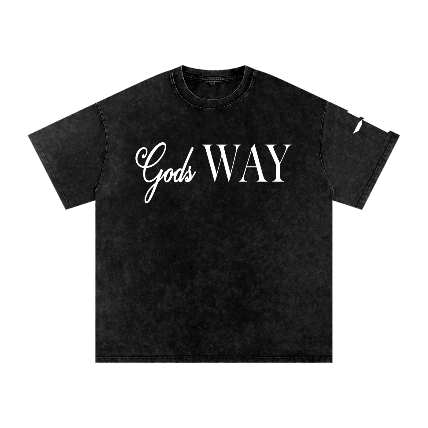 Gods Way - Snow Washed Oversized Cotton T-Shirt