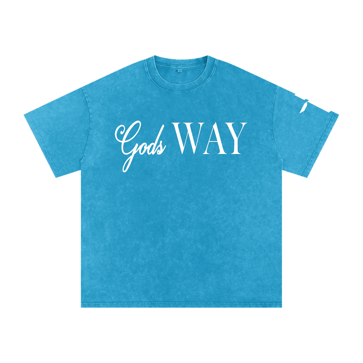 Gods Way - Snow Washed Oversized Cotton T-Shirt