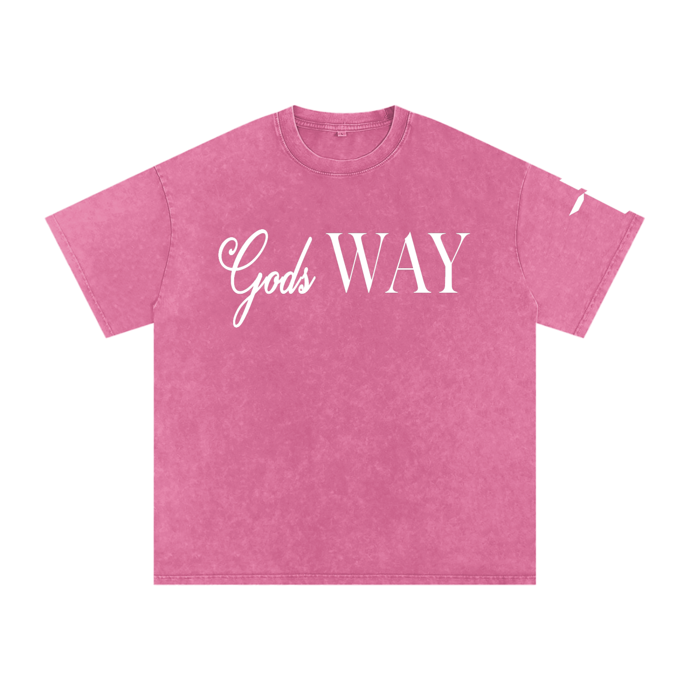 Gods Way - Snow Washed Oversized Cotton T-Shirt