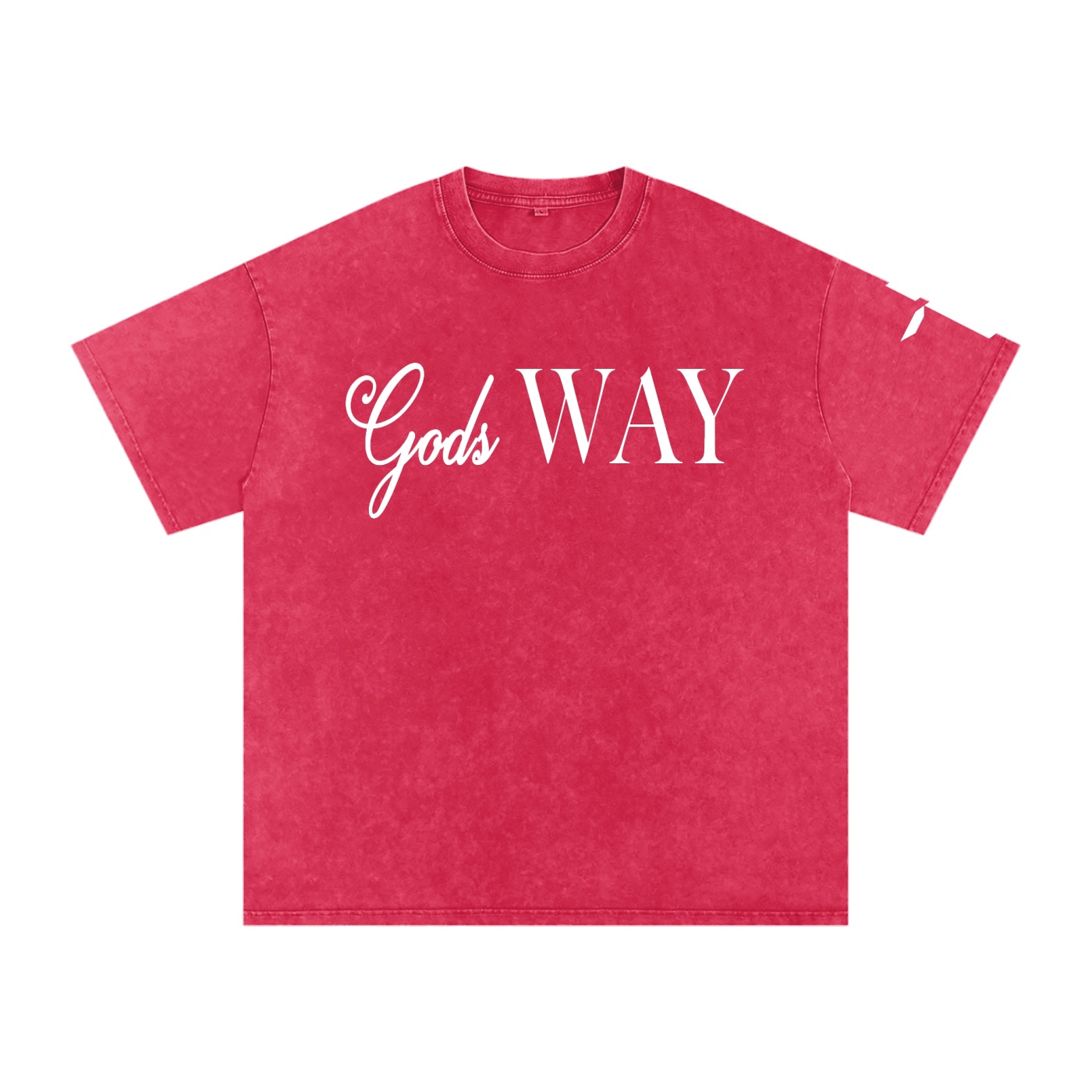 Gods Way - Snow Washed Oversized Cotton T-Shirt