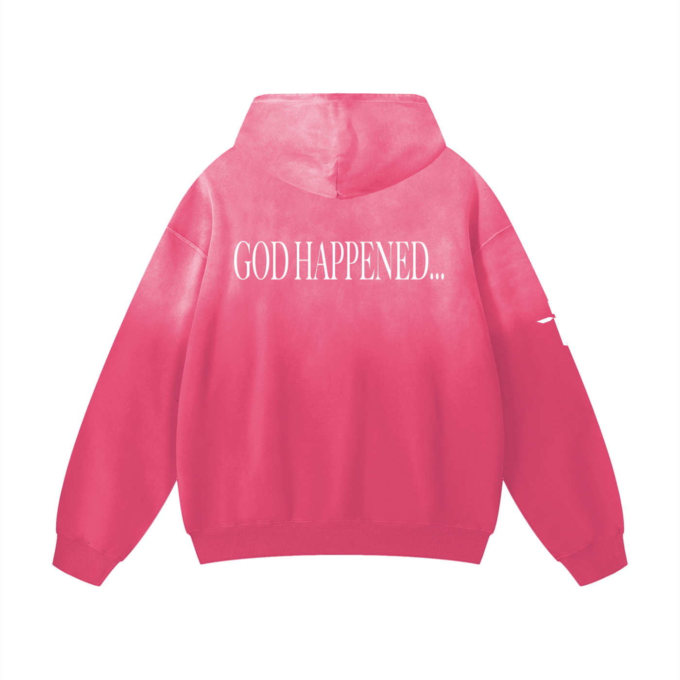 God Happened - Heavyweight Sunfade Oversized Hoodie