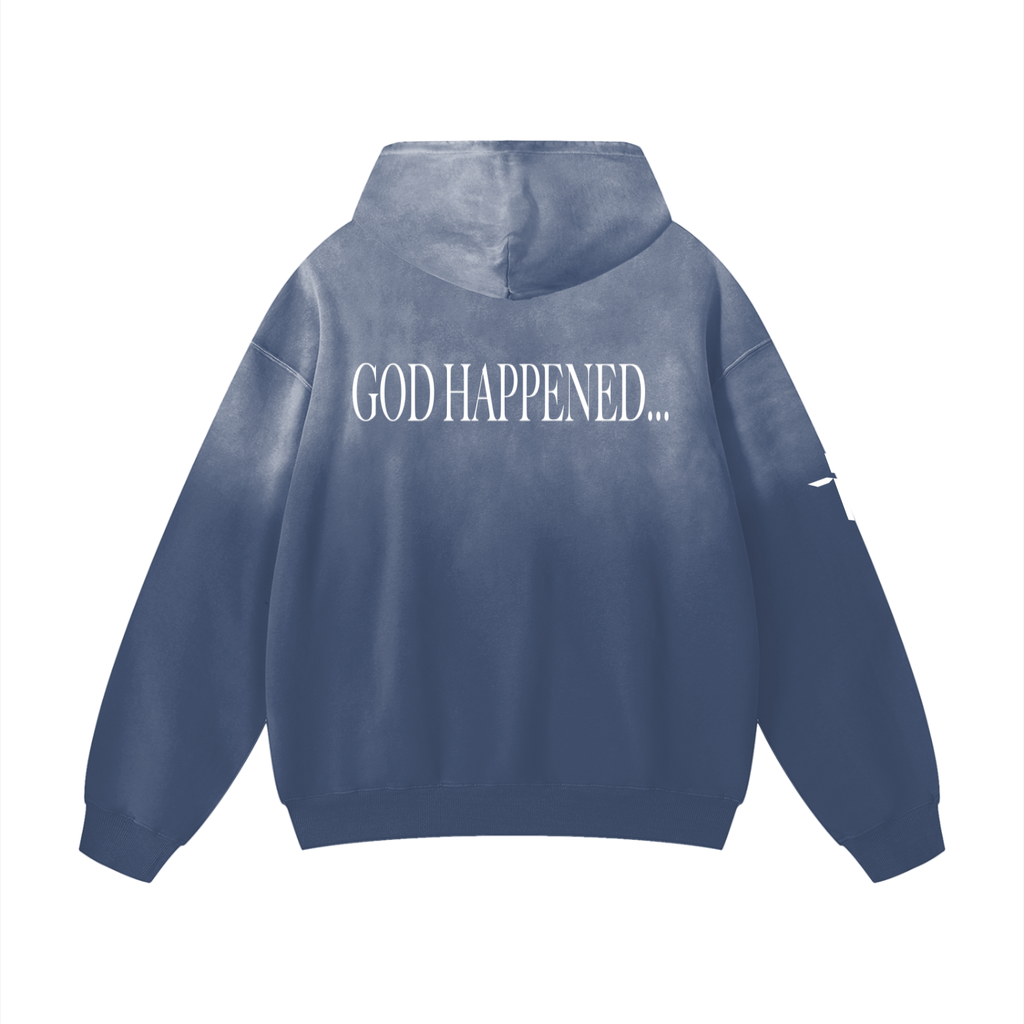 God Happened - Heavyweight Sunfade Oversized Hoodie